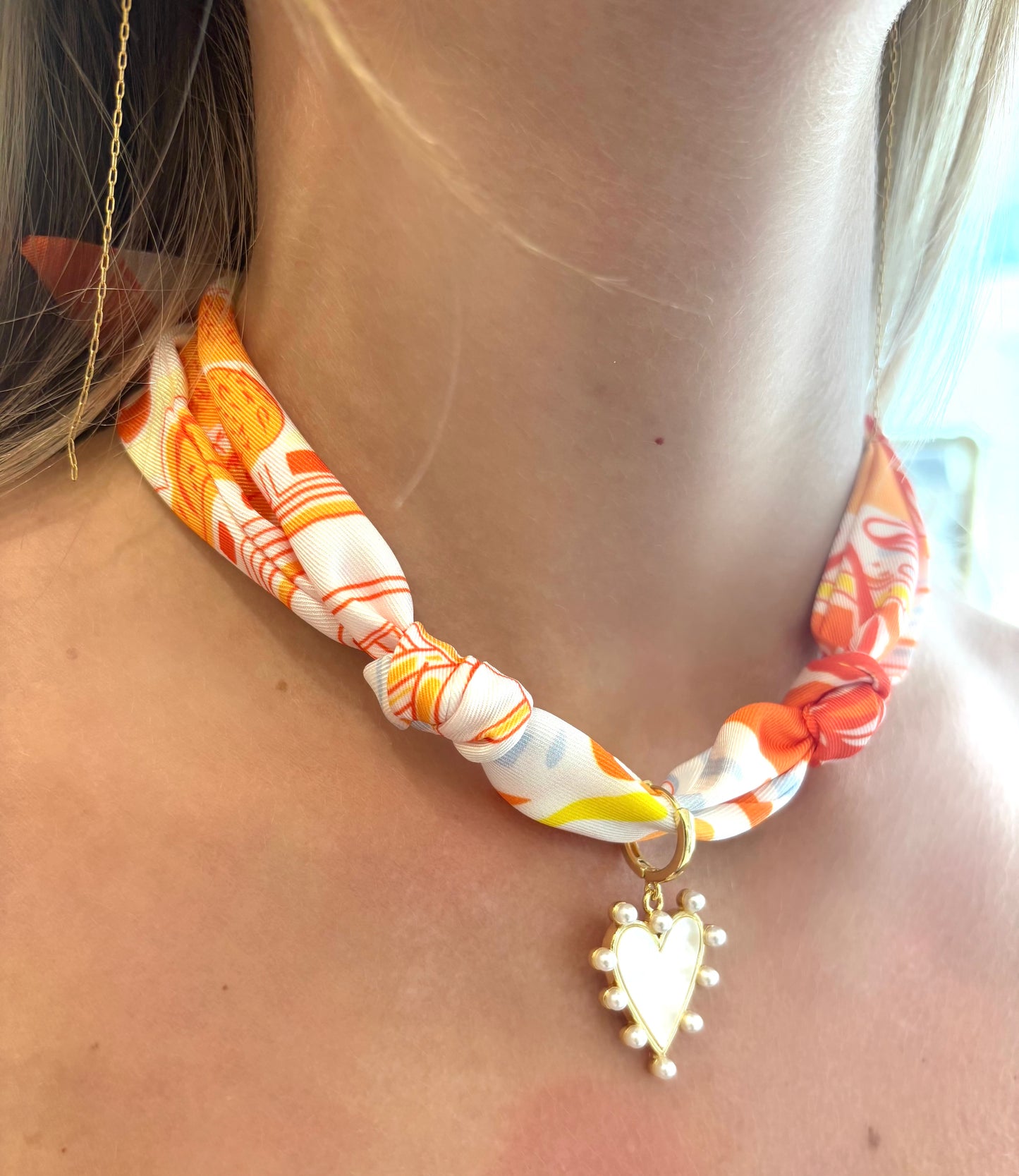 Sunnyvale scarf necklace