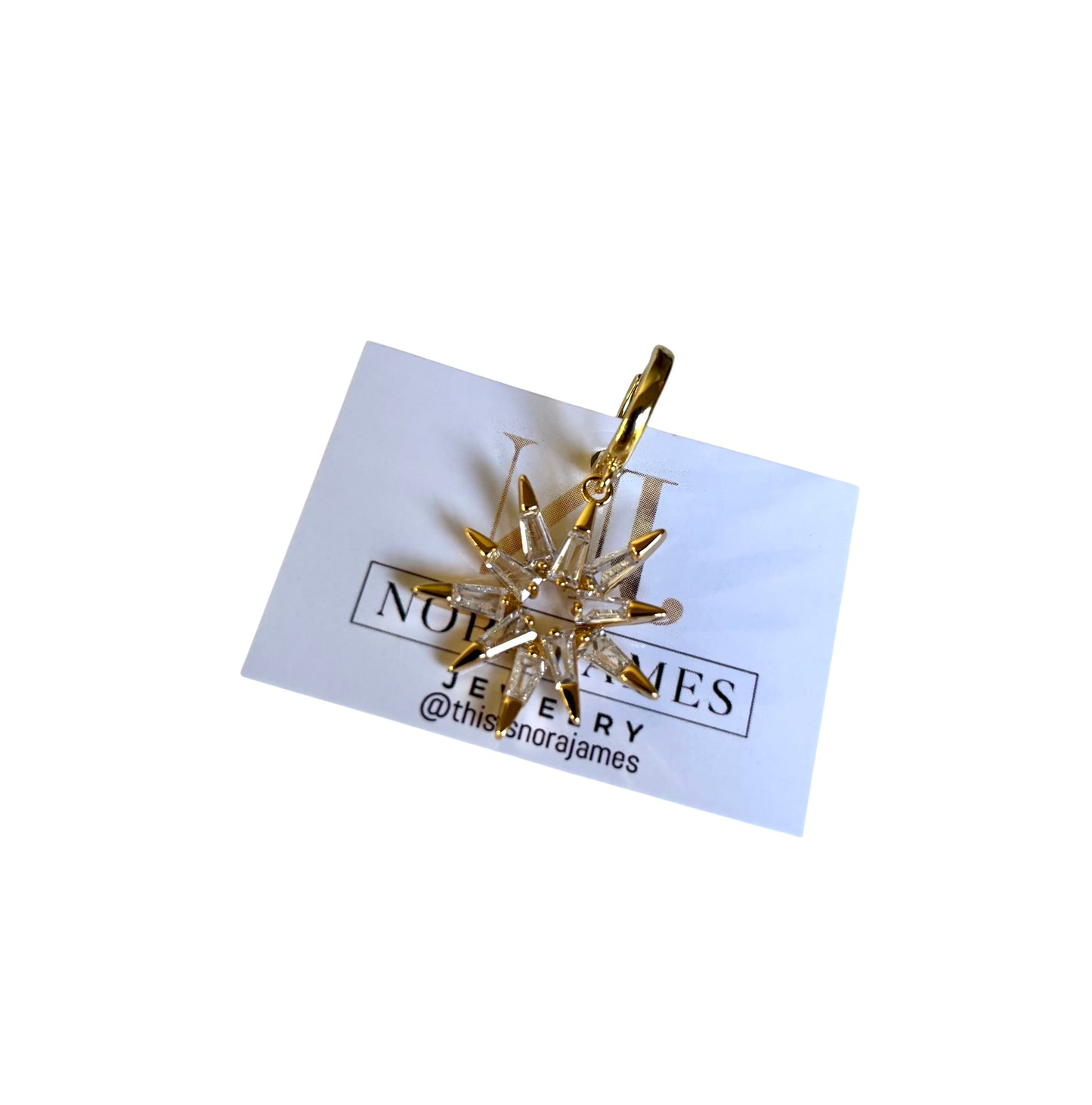 Pointed star charm