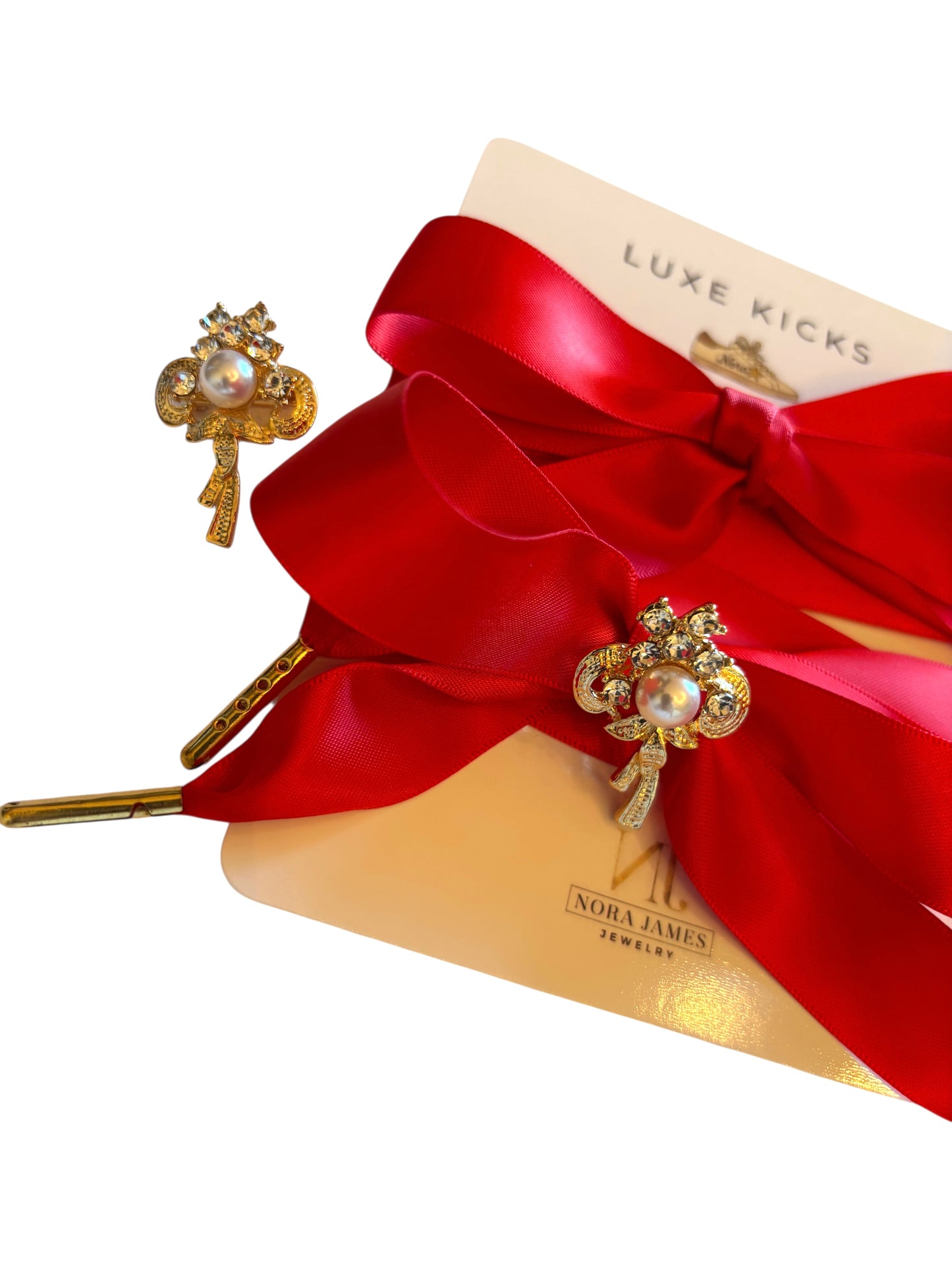 Luxe Kicks Shoelaces/Rosie Red