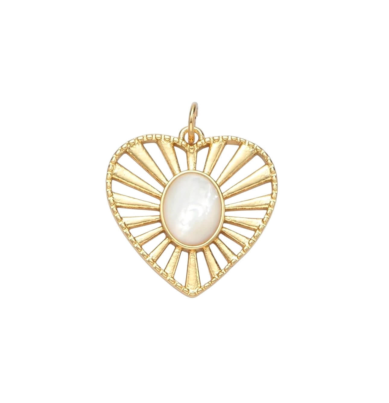 Heart with pearl charm