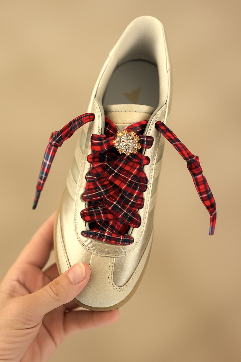 Luxe Kicks Shoelaces/Sweetheart Plaid