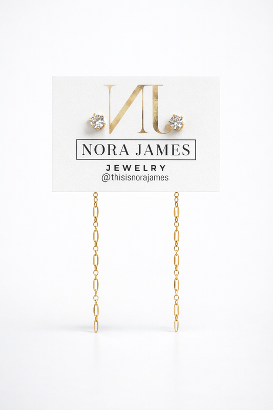 Evermore chain earrings