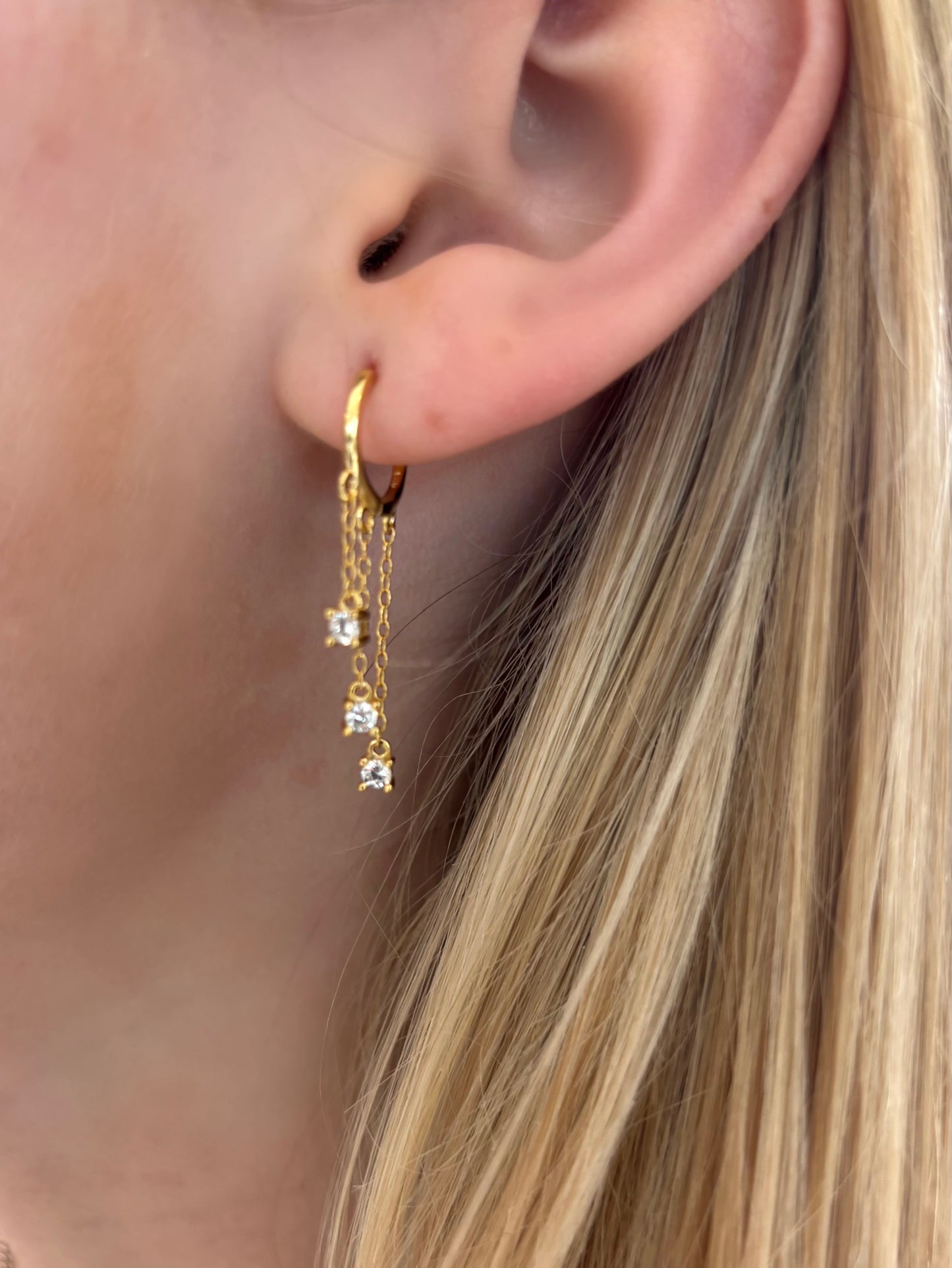 Afterglow Huggie Hoops