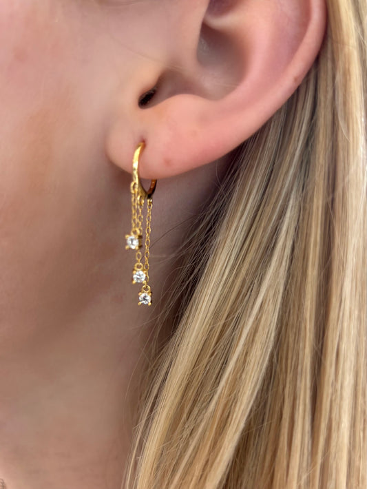 Afterglow Huggie Hoops