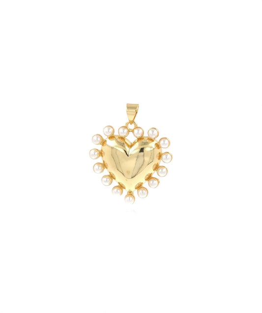 Golden heart charm