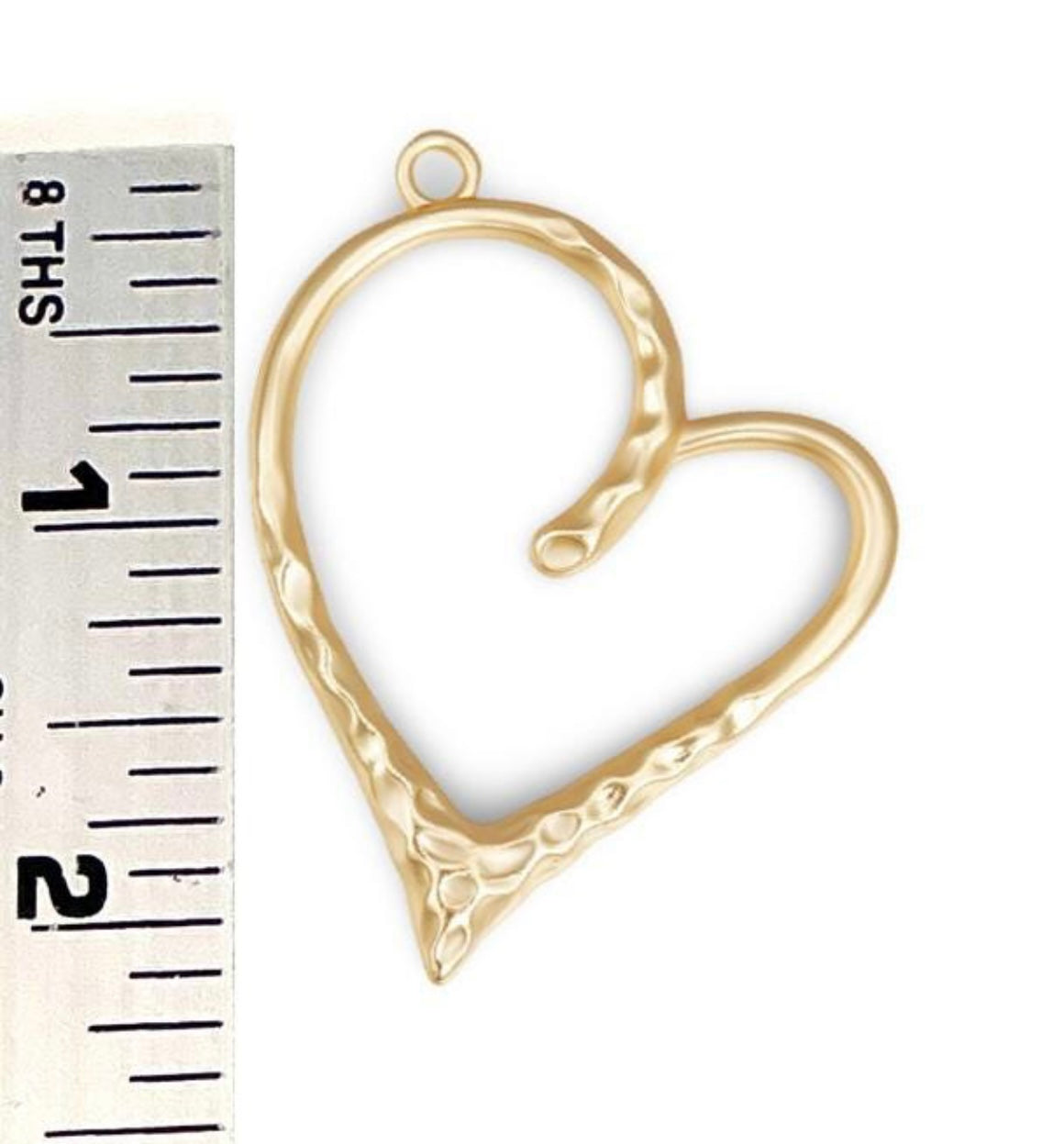 Open heart charm