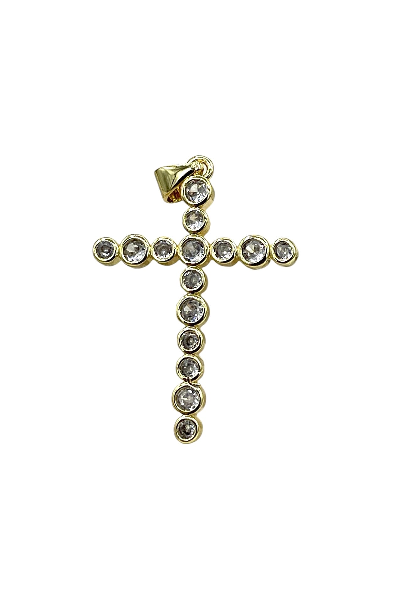 Crystal cross charm