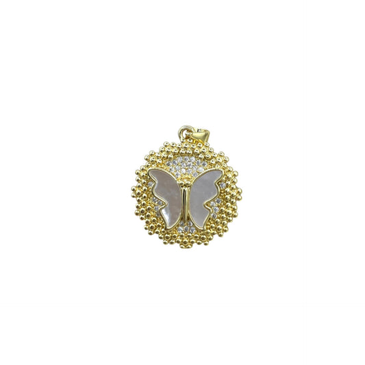 Dotted butterfly charm