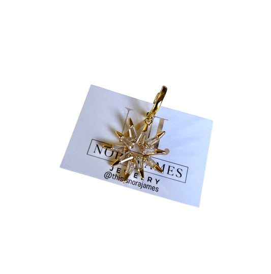 Pointed star charm