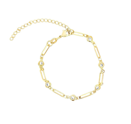 Crystal heart bracelet