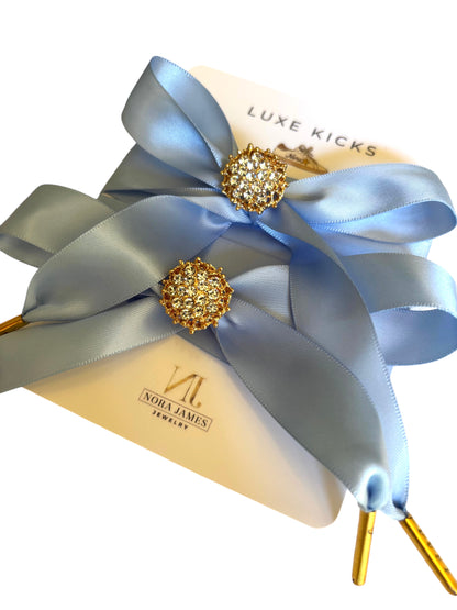 Luxe Kicks Shoelaces/Icy Blue