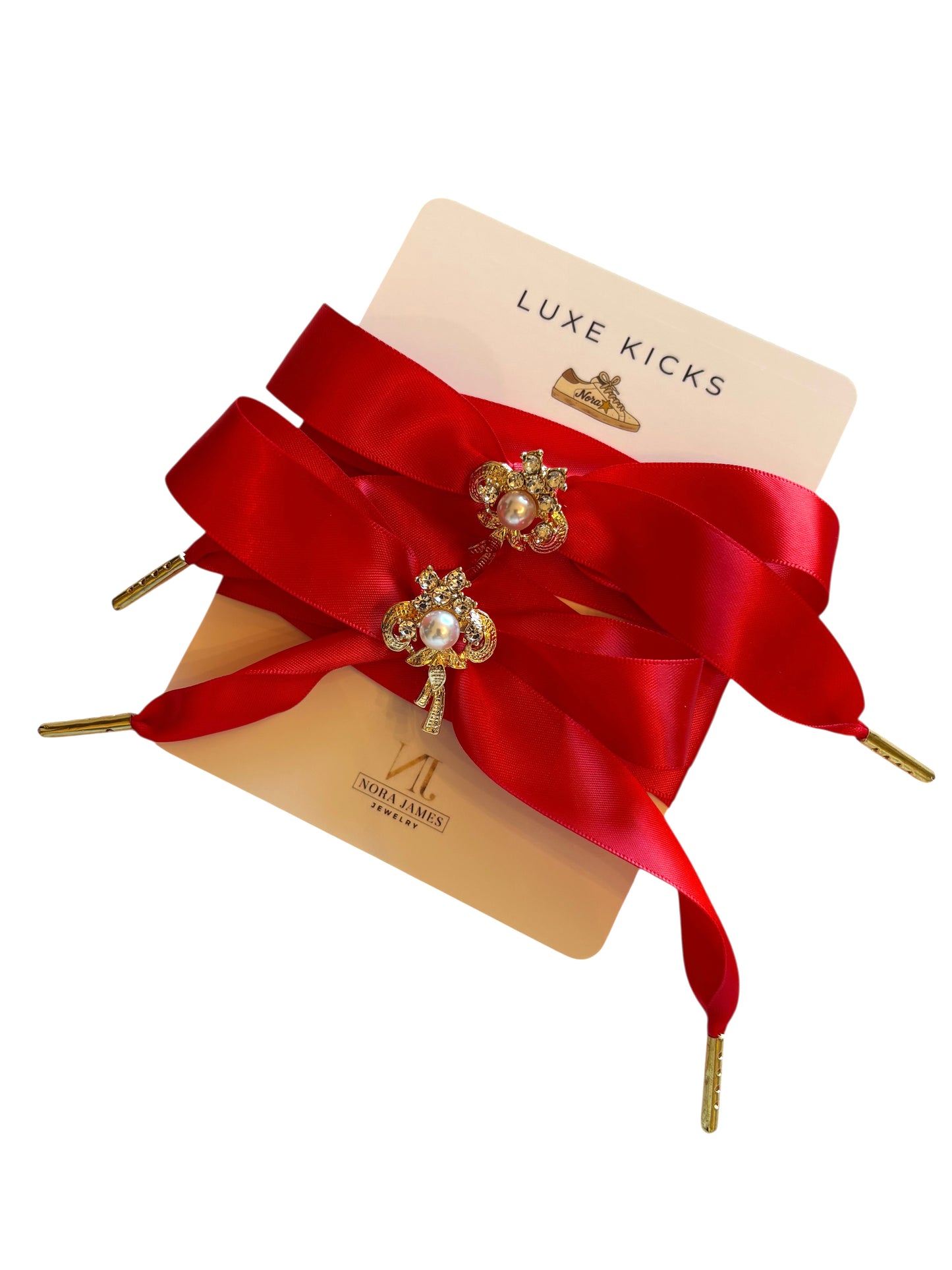 Luxe Kicks Shoelaces/Rosie Red