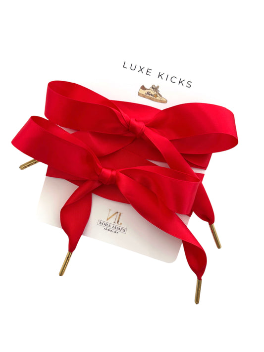 Luxe Kicks Shoelaces/Rosie Red