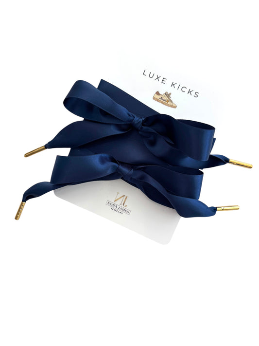 Luxe Kicks Shoelaces/Navy Crush