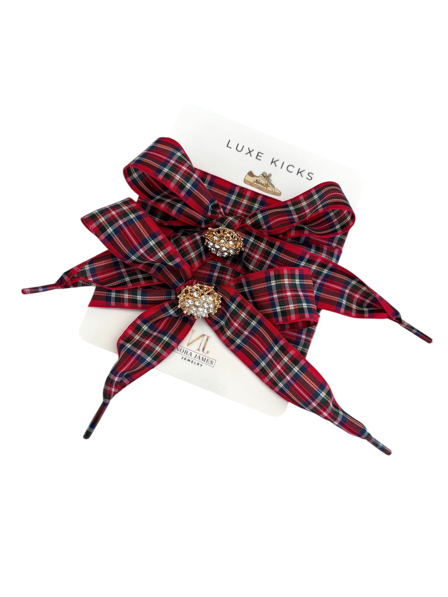 Luxe Kicks Shoelaces/Sweetheart Plaid