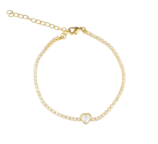 Change Of Heart Tennis Bracelet