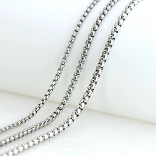 Silver box chain