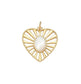 Heart with pearl charm