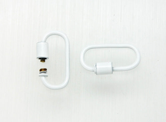 White carabiner